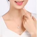 Pearl 18K Solid Gold Necklace Women